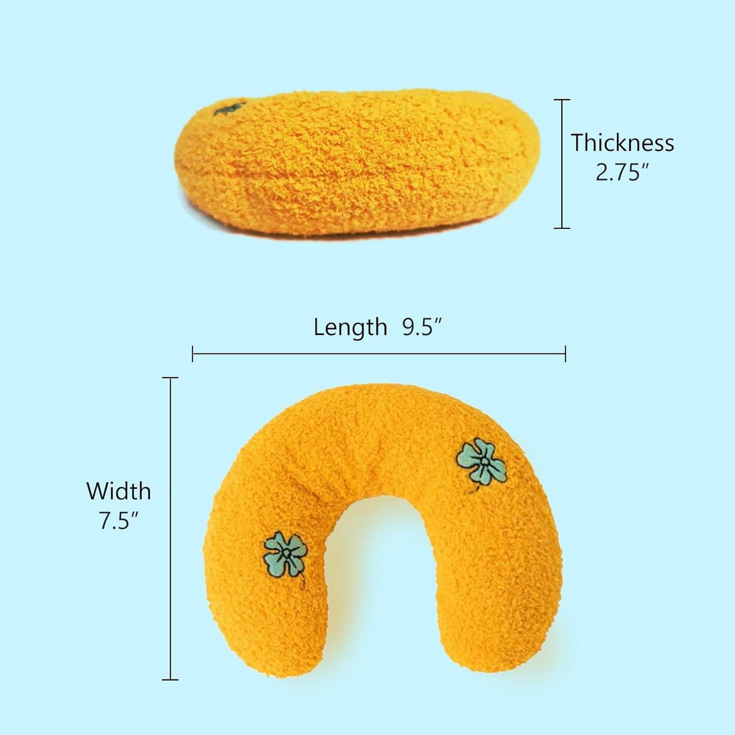 Yellow Clover Pet Pillow Cushion – Bright, Lucky & Cozy