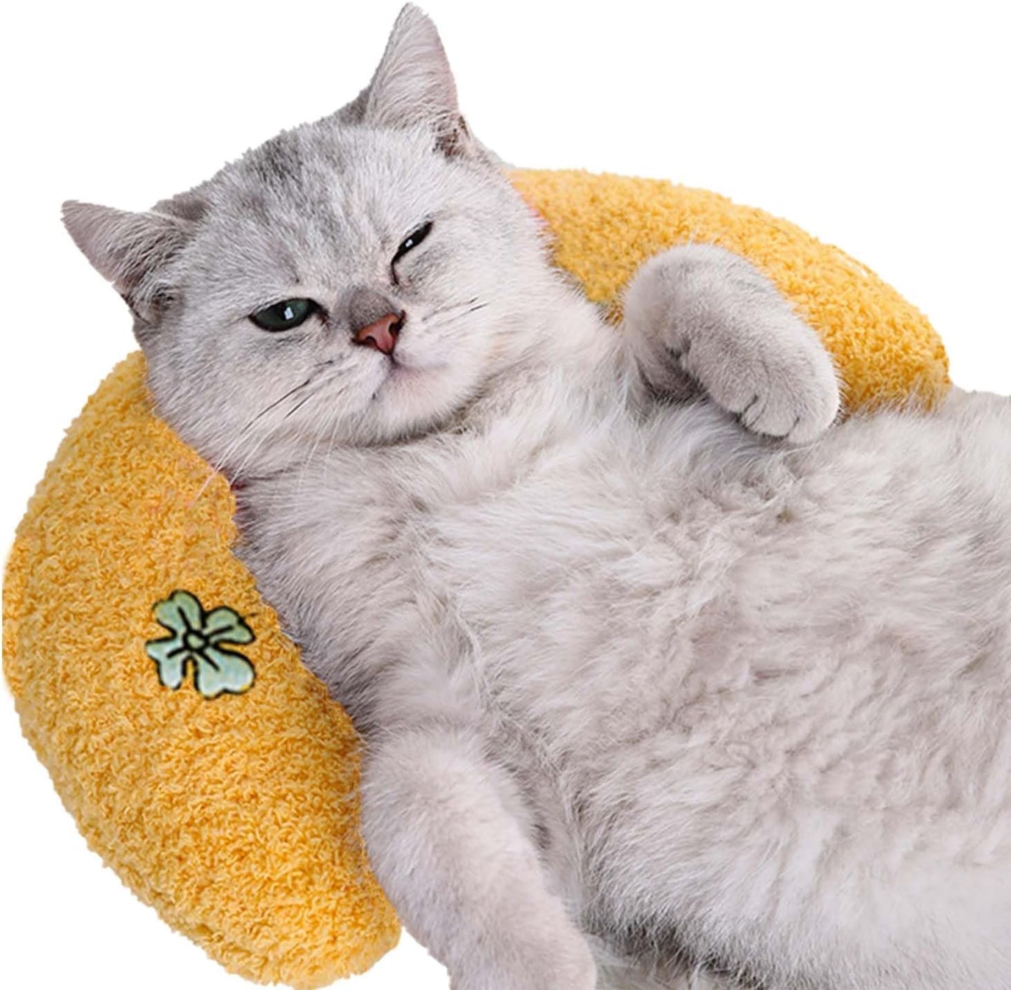 Yellow Clover Pet Pillow Cushion – Bright, Lucky & Cozy
