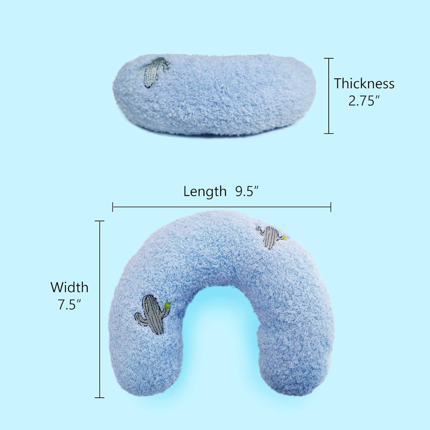 Blue Cactus Pet Pillow Cushion – Fresh, Soft & Versatile