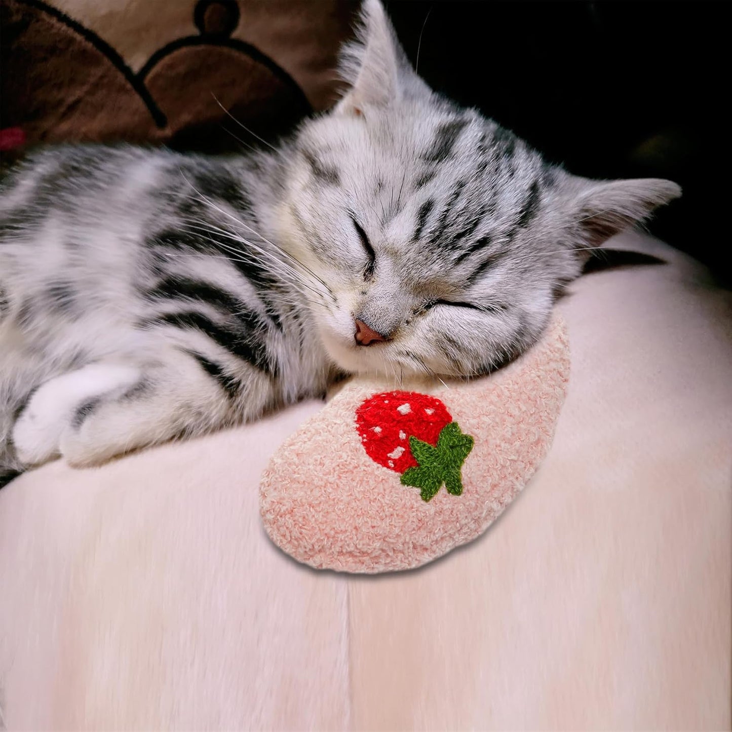 Strawberry Pet Pillow Cushion – Cute & Cozy Companion