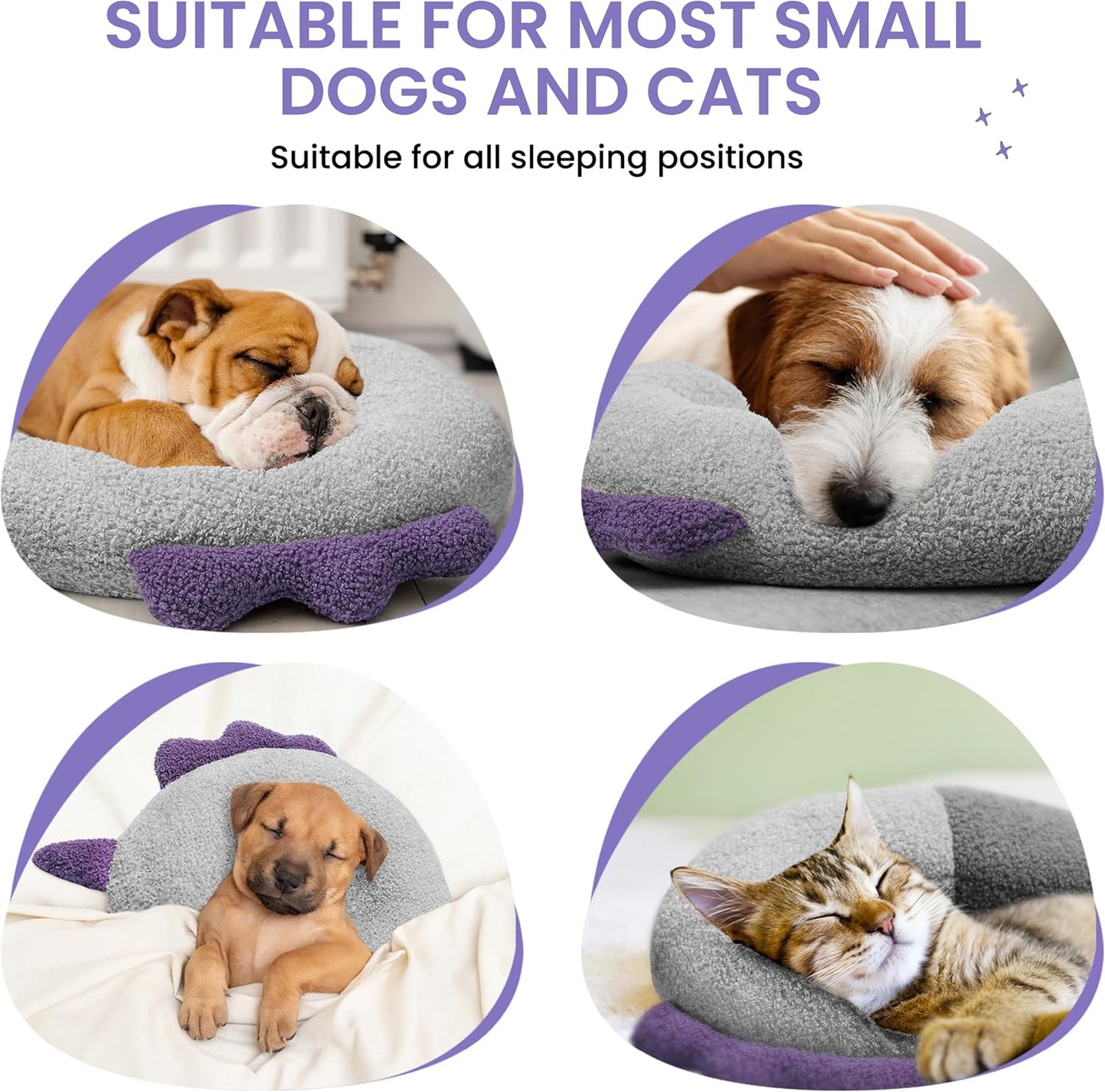 U-Shaped Pet Pillow for Small Dogs and Cats – Soft Cuddling Toy and Comfort Cushion, Anxiety Relief, Washable, Cozy for Rest and Play