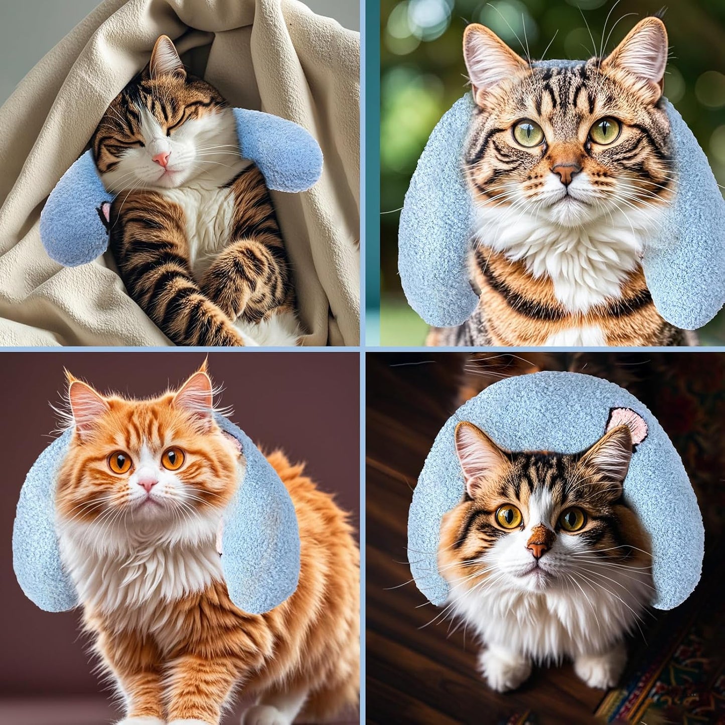 Blue Heart Pet Pillow Cushion – Soft, Cozy & Cute