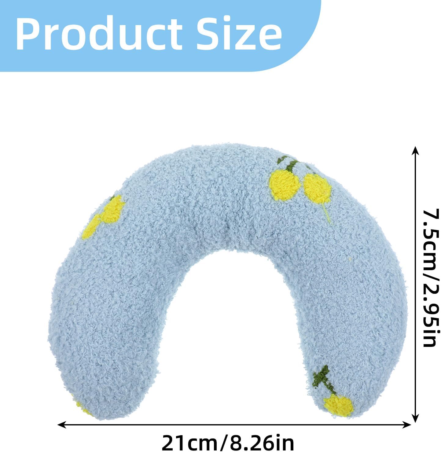 Light Blue Lemon Pet Pillow Cushion – Fresh, Soft & Adorable