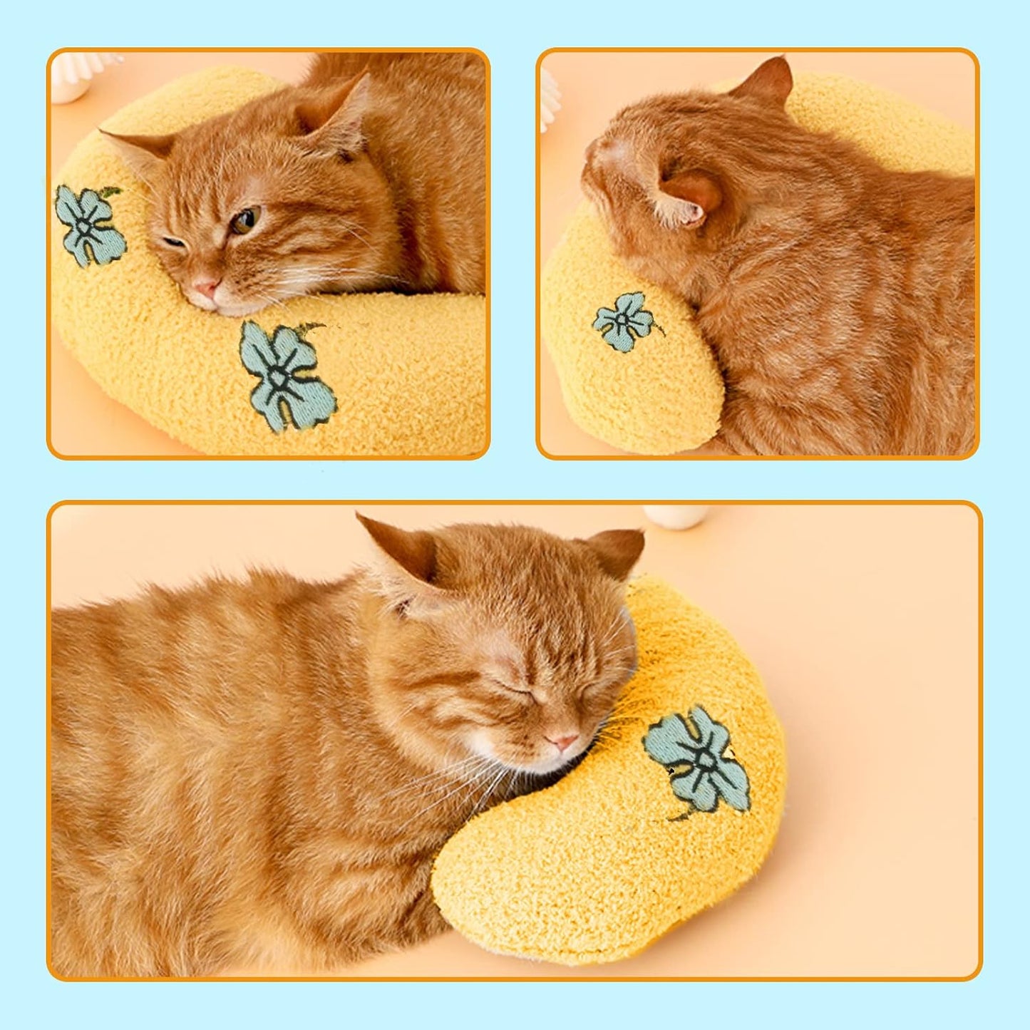 Yellow Clover Pet Pillow Cushion – Bright, Lucky & Cozy
