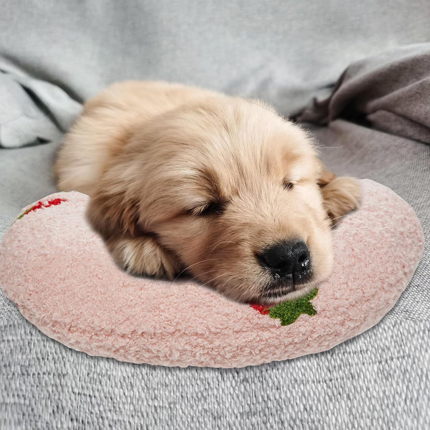 Strawberry Pet Pillow Cushion – Cute & Cozy Companion