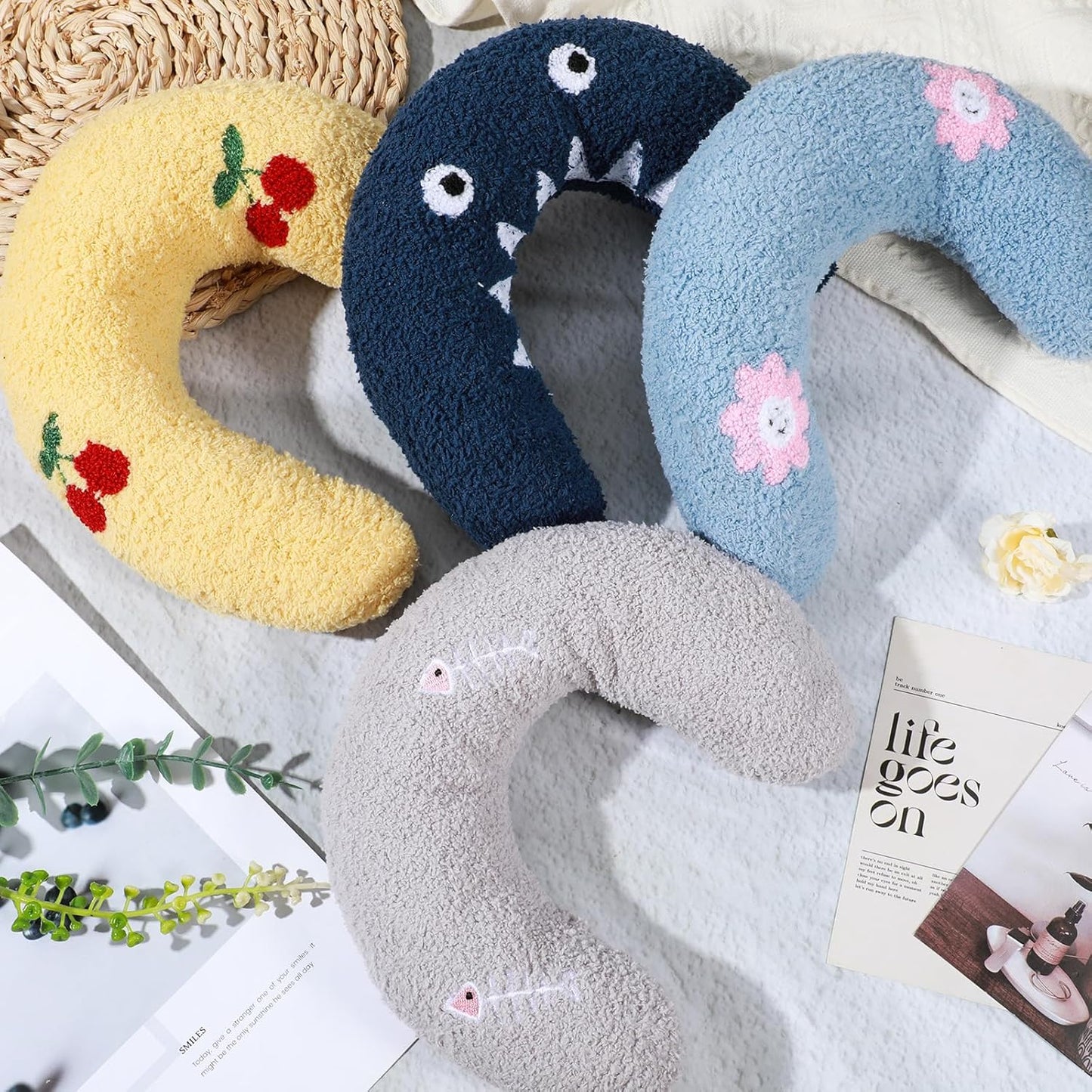 4 Pcs Pet Pillow Cushions – Colorful Set, Cozy for Pets & Humans