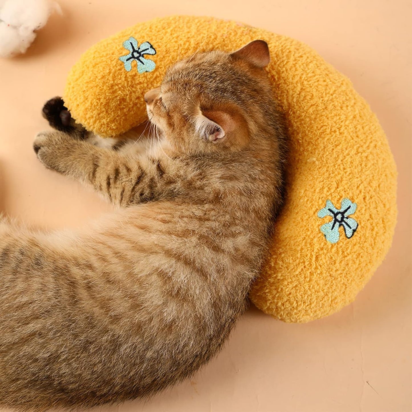 Yellow Clover Pet Pillow Cushion – Bright, Lucky & Cozy